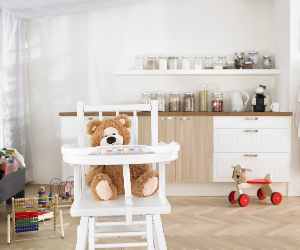 Childrens toys in kitchen --- Image by © Aurelie and Morgan David De Lossy/cultura/Corbis